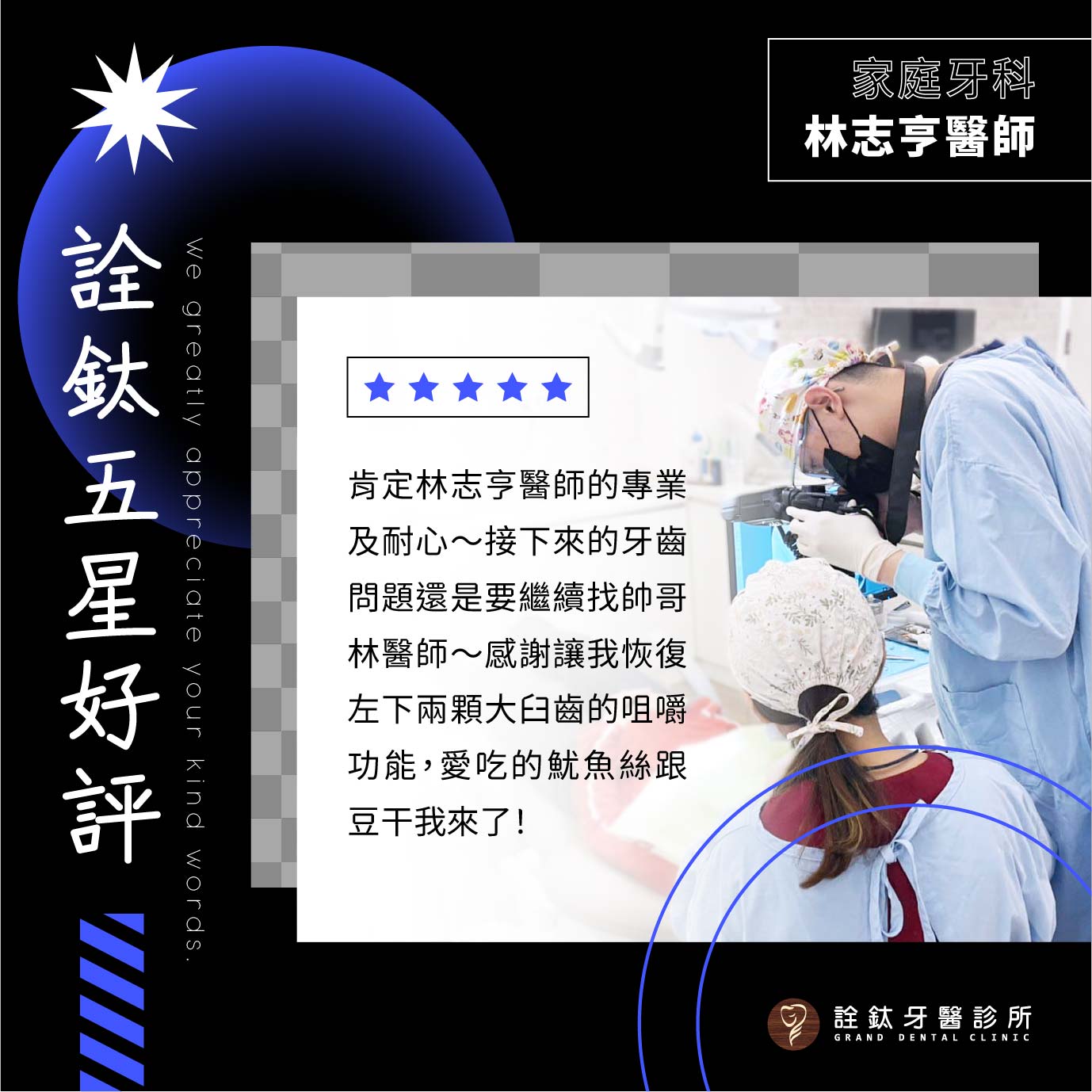 林醫師的五星好評⭐️⭐️⭐️⭐️⭐️